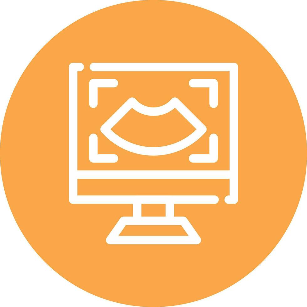 Ultrasound Creative Icon Design vector
