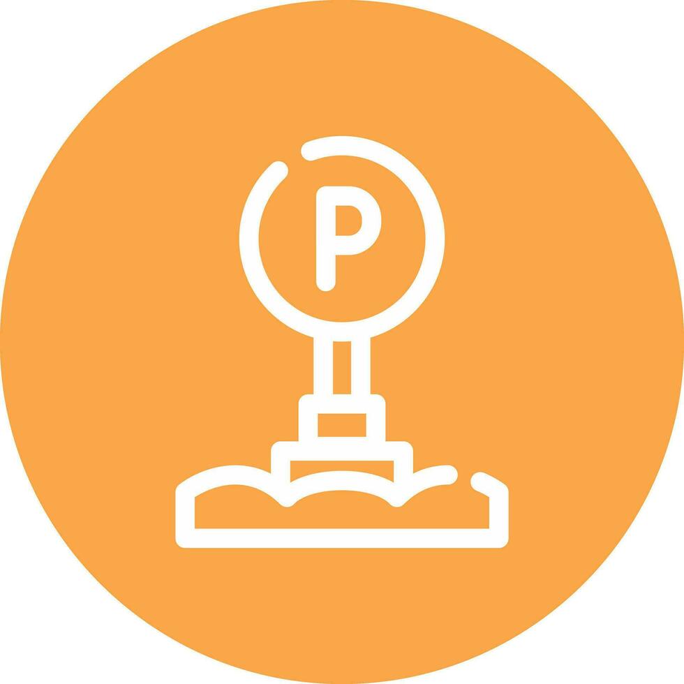 Parking Sign Creative Icon Design vector