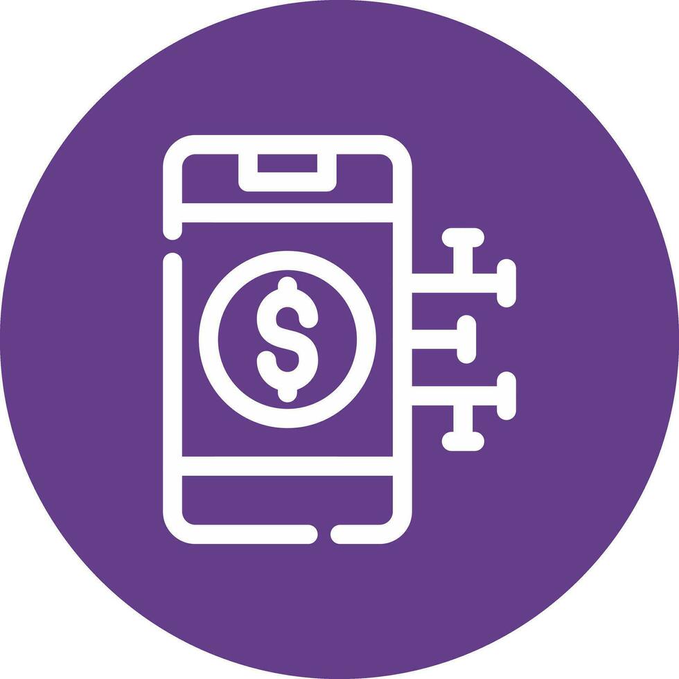 Digital Money Creative Icon Design vector
