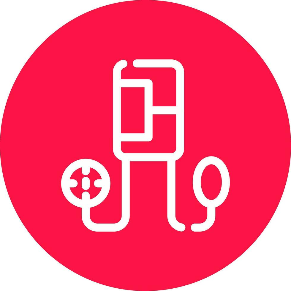 Blood Pressure Gauge Creative Icon Design vector