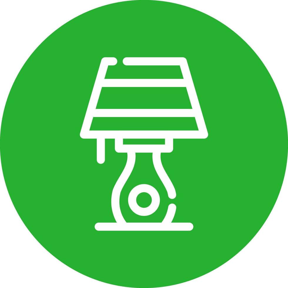 Table Lamp Creative Icon Design vector