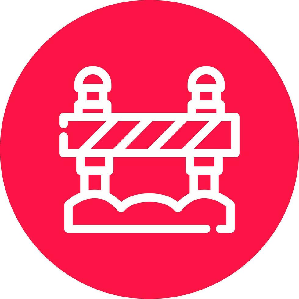 Road Block Creative Icon Design vector