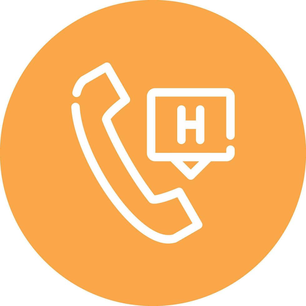 Emergency Call Creative Icon Design vector