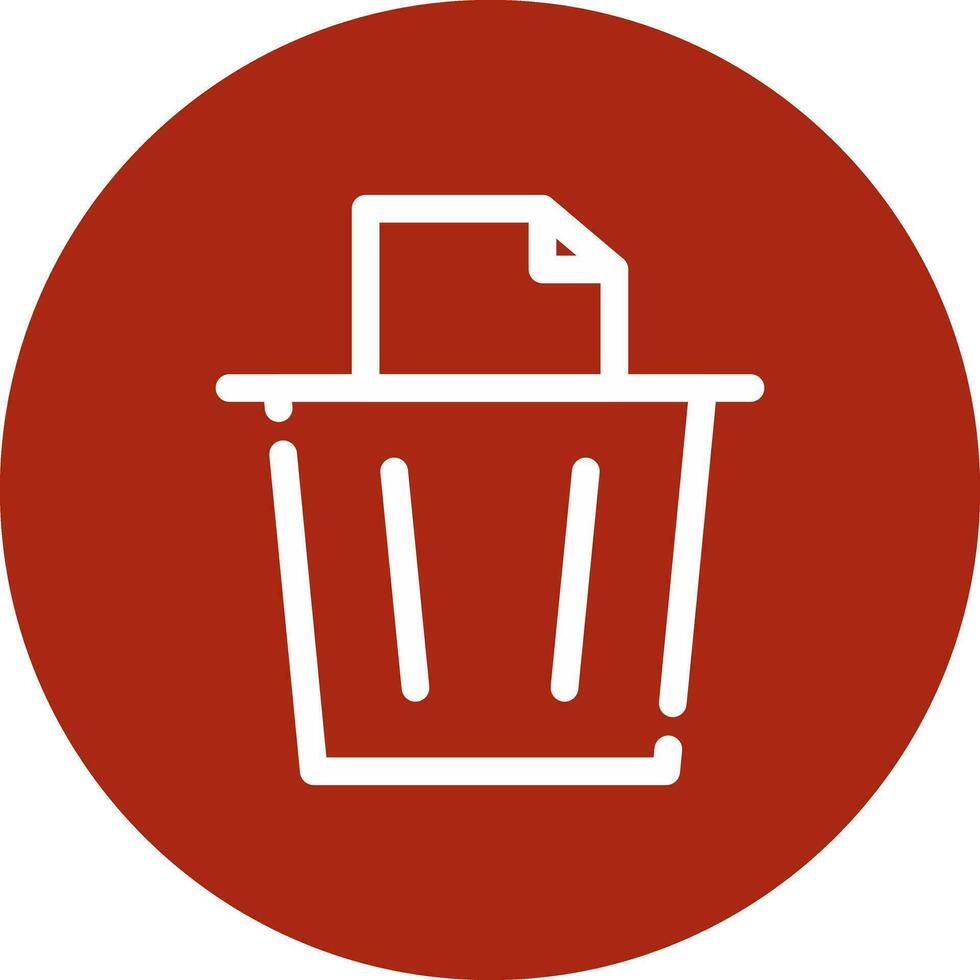 Paper Bin Creative Icon Design vector