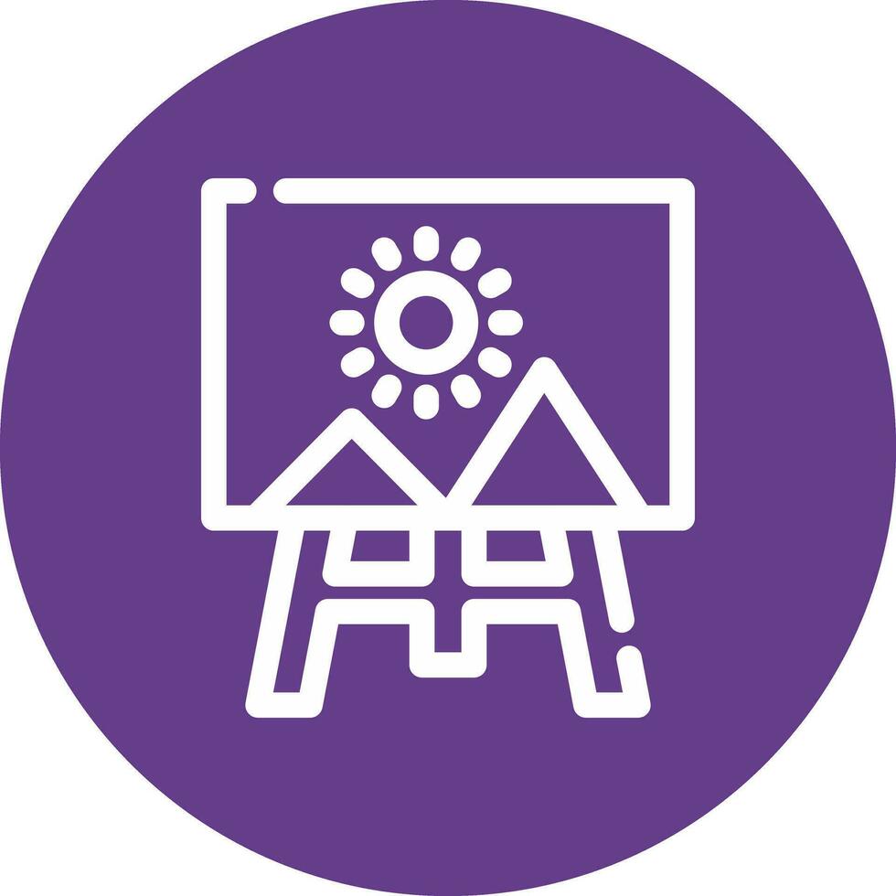 Canvas Creative Icon Design vector