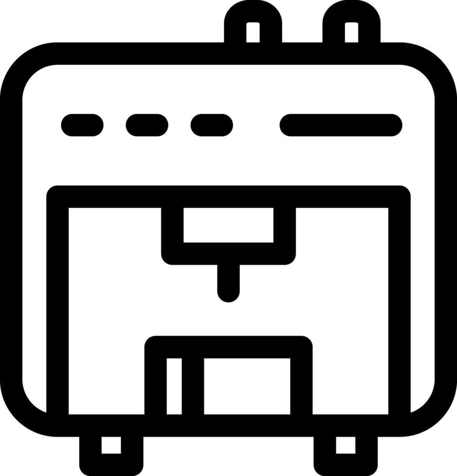 3D Printer Creative Icon Design vector