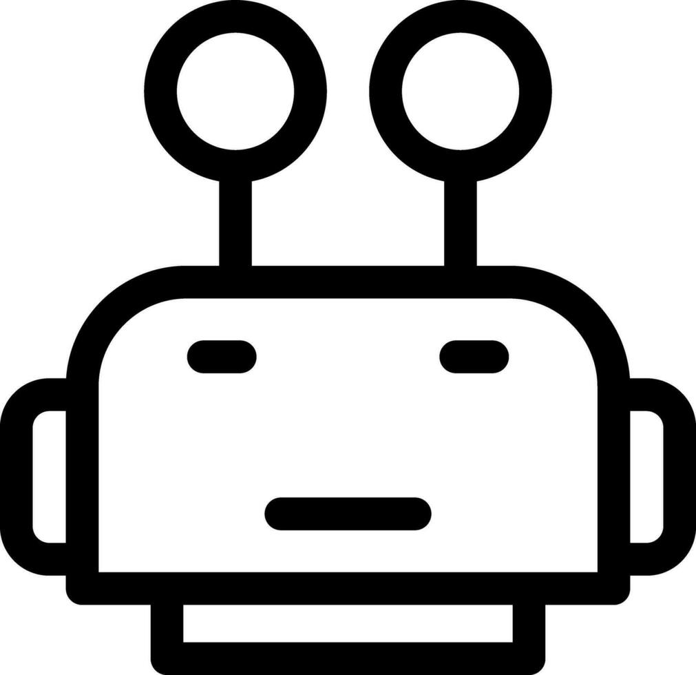 Robot Face Creative Icon Design vector