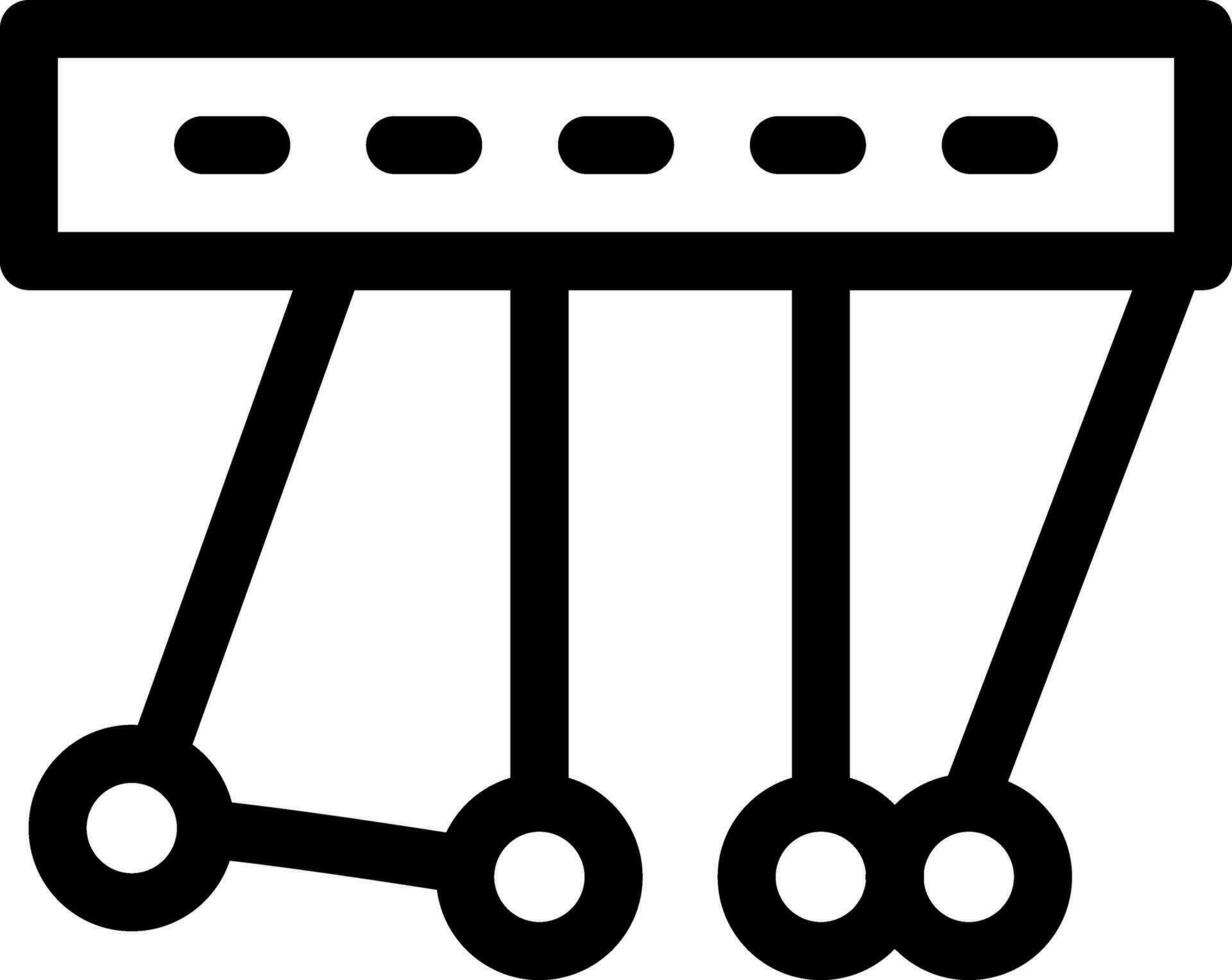 Newton Cradle Creative Icon Design vector