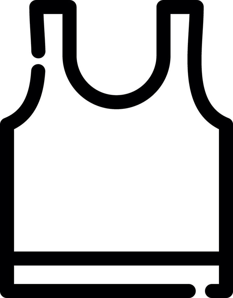 diseño de icono creativo de camiseta sin mangas vector