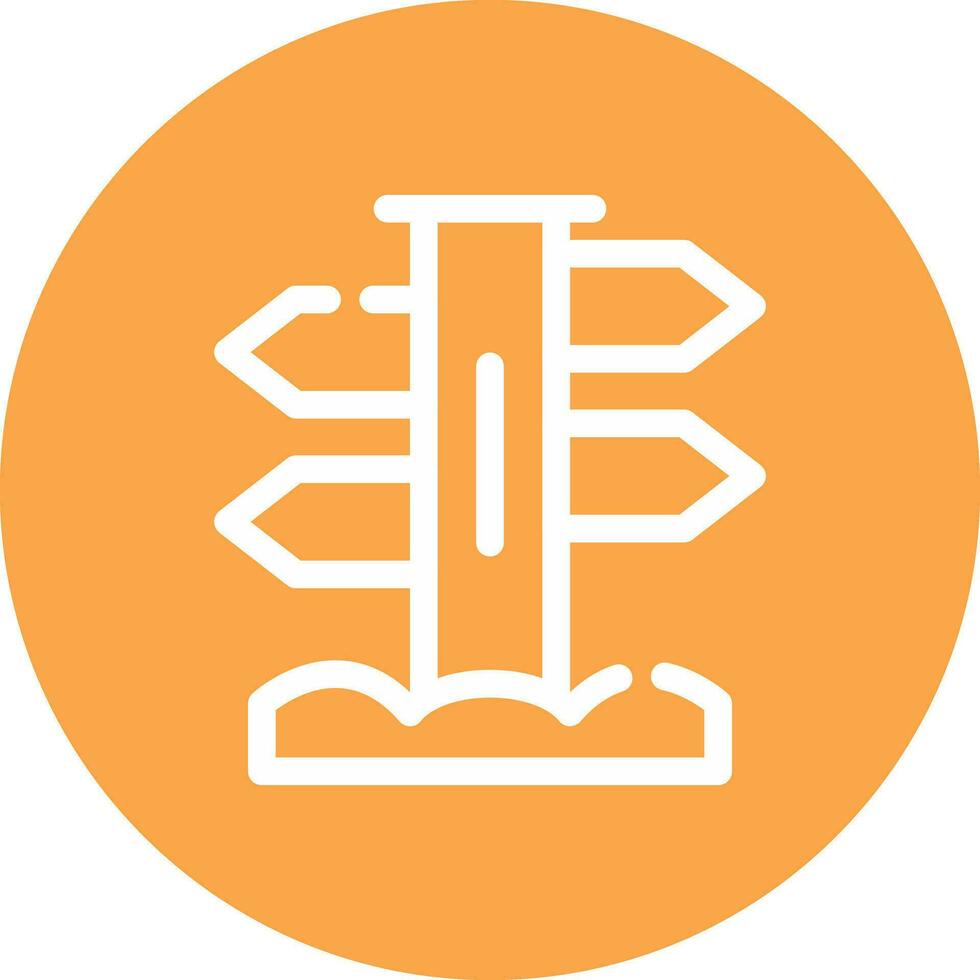 Signpost Creative Icon Design vector