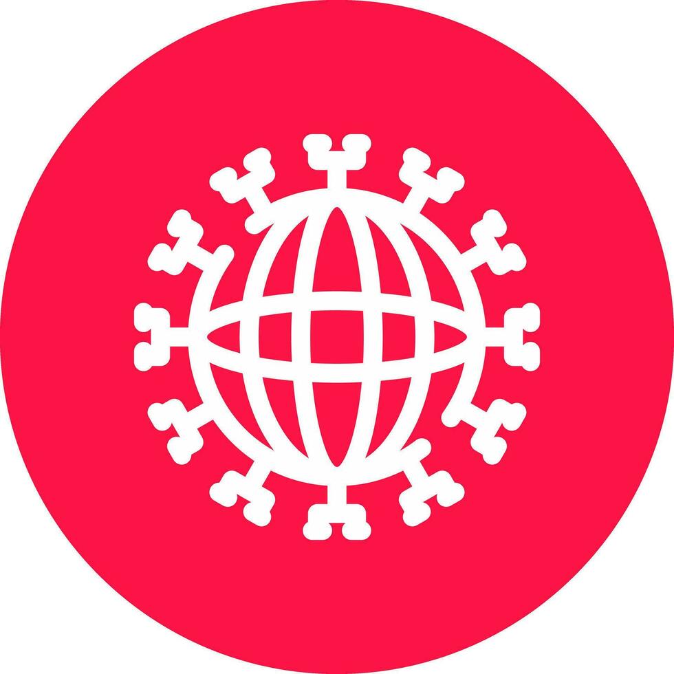 Global Network Creative Icon Design vector