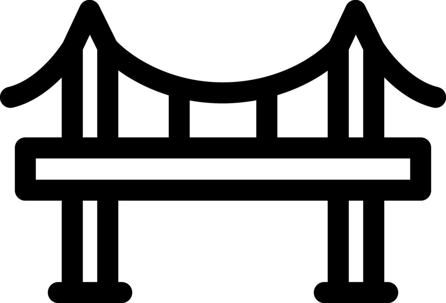 Bridge Creative Icon Design vector