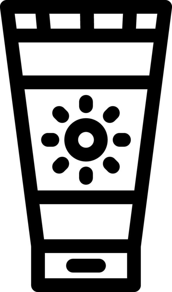 Sunscreen Creative Icon Design vector