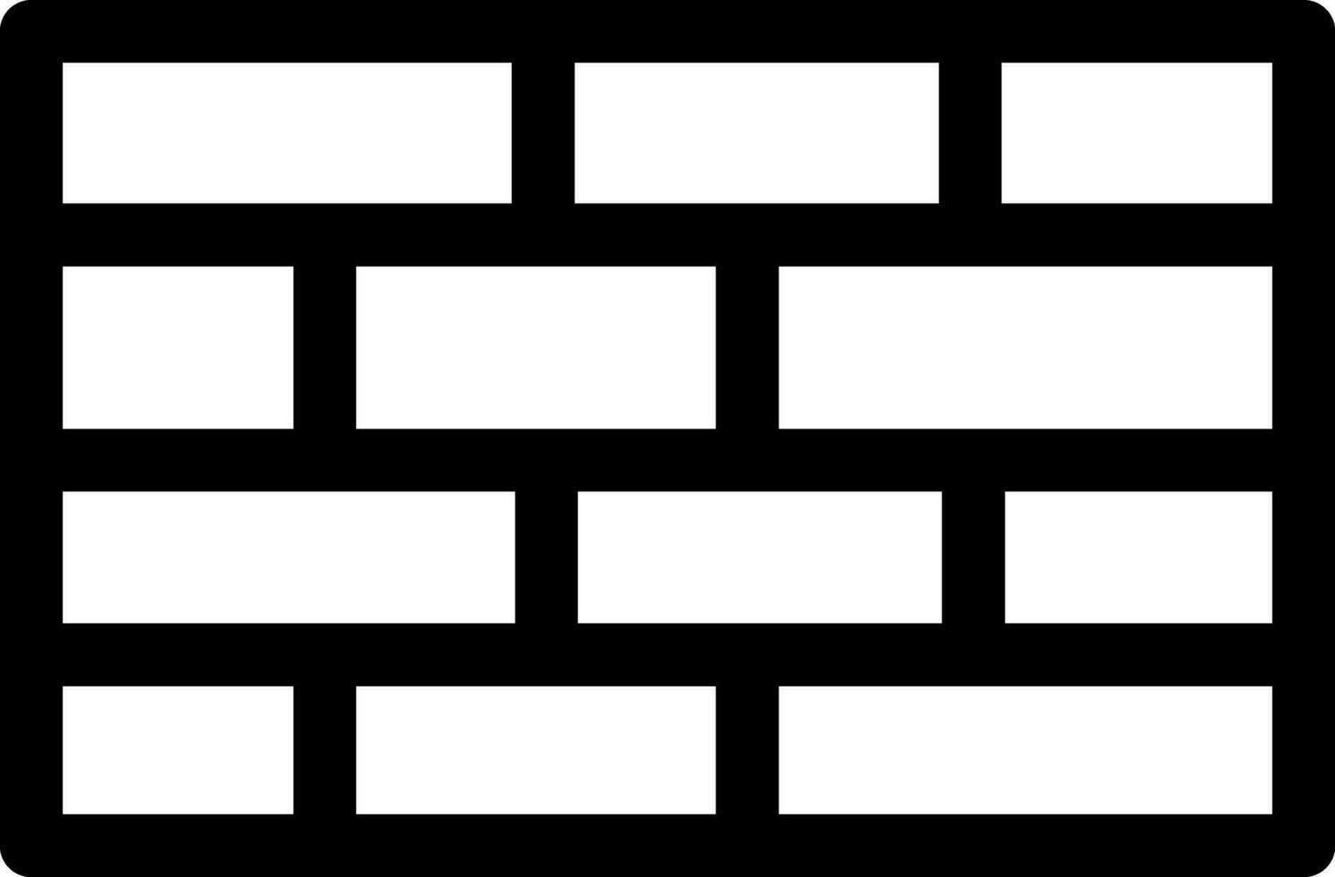 Brick Wall Creative Icon Design vector
