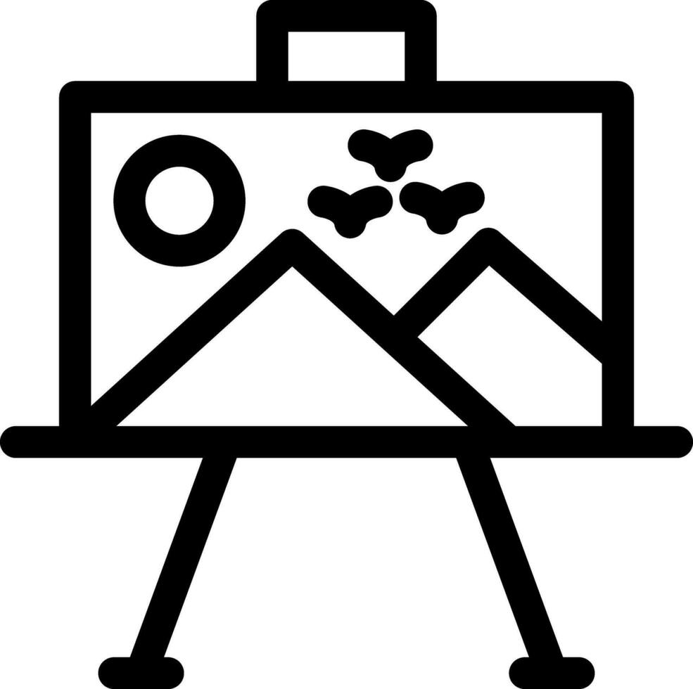 Paint Canvas Creative Icon Design vector