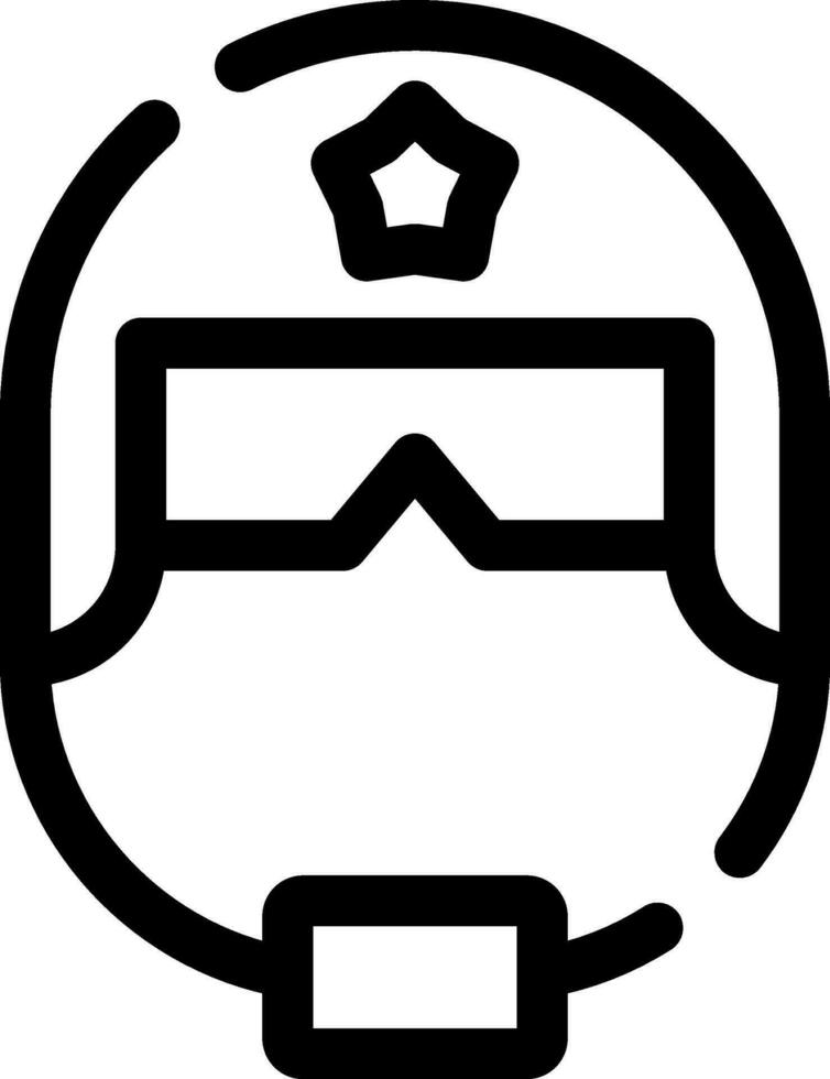 Police Helmet Creative Icon Design vector