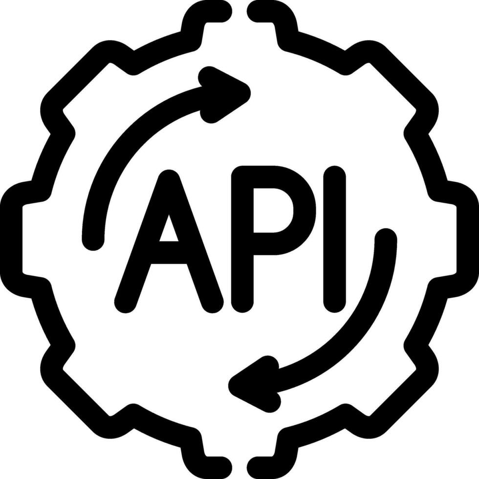API Creative Icon Design vector