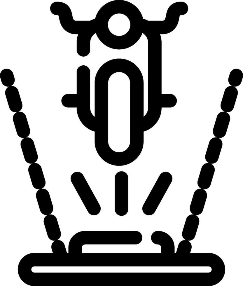 Ar Motorbike Riding Creative Icon Design vector