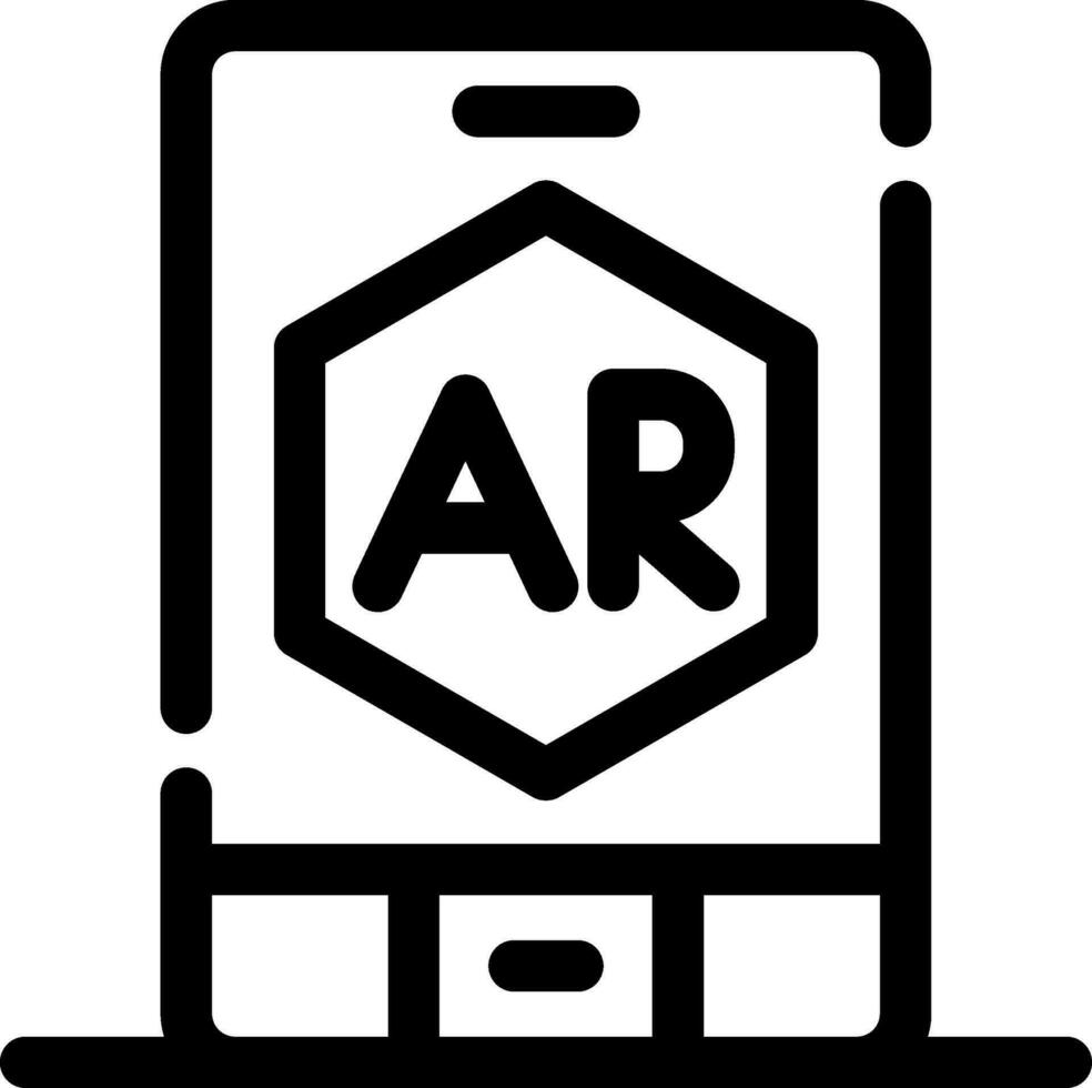 Ar App Creative Icon Design vector