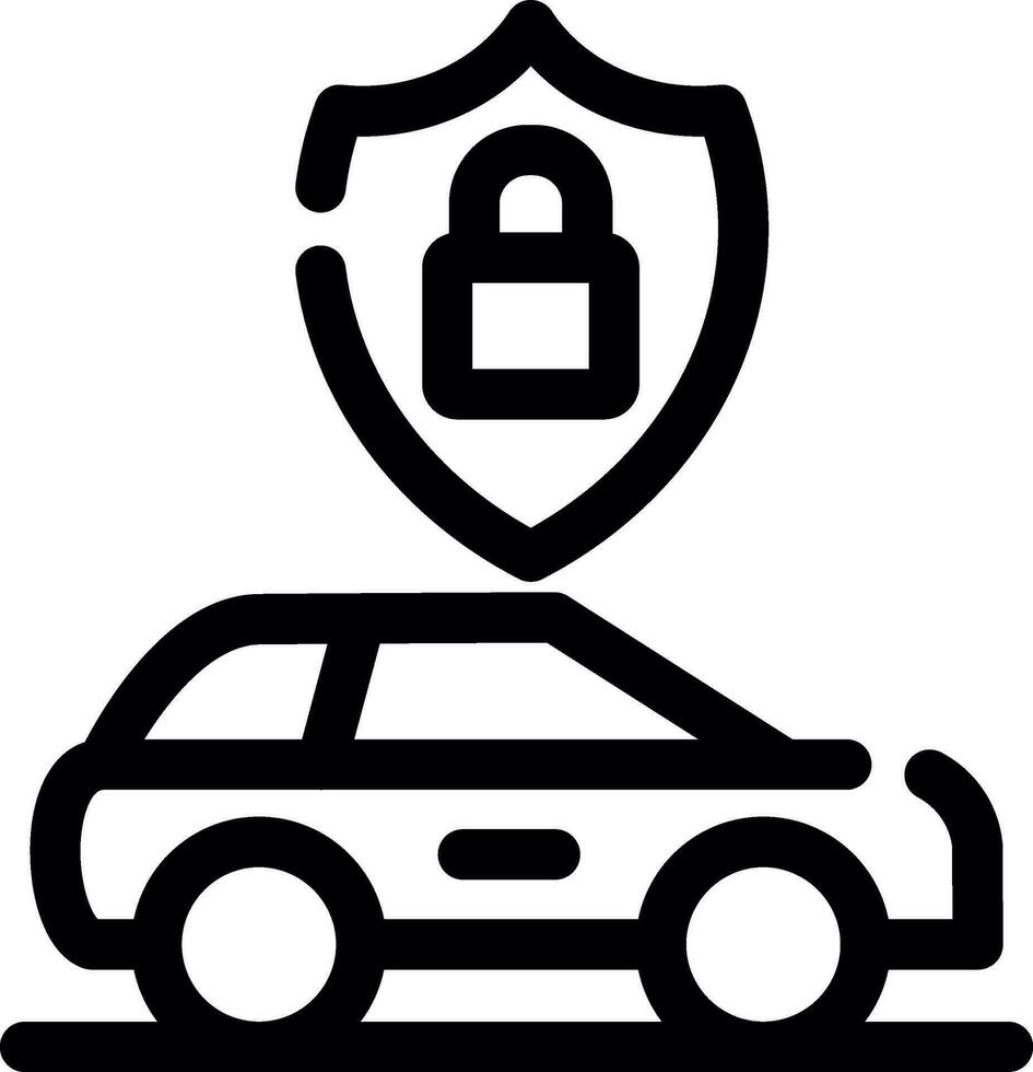 Anti Theft System Creative Icon Design vector