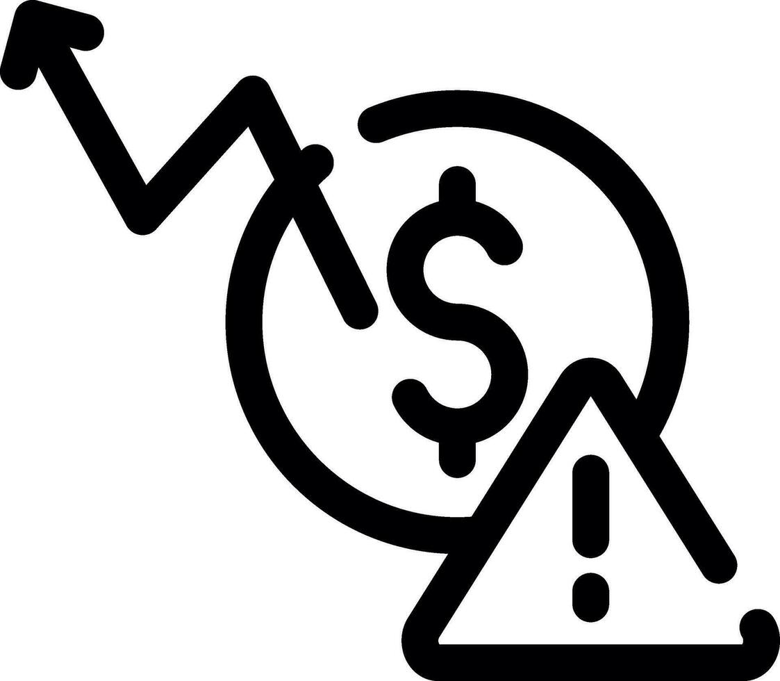 Macroeconomic Risk Creative Icon Design vector