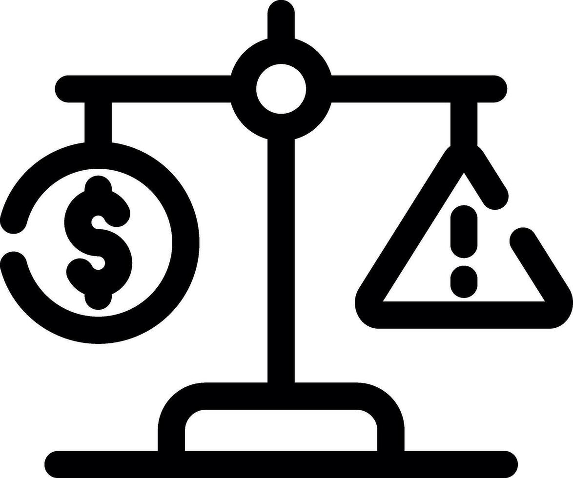Liquidity Risk Creative Icon Design vector