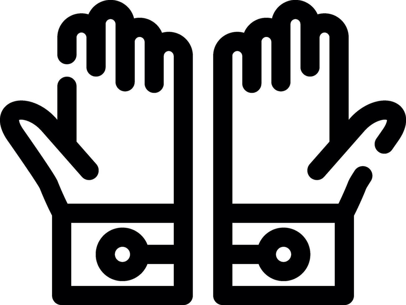 Latex Gloves Creative Icon Design vector