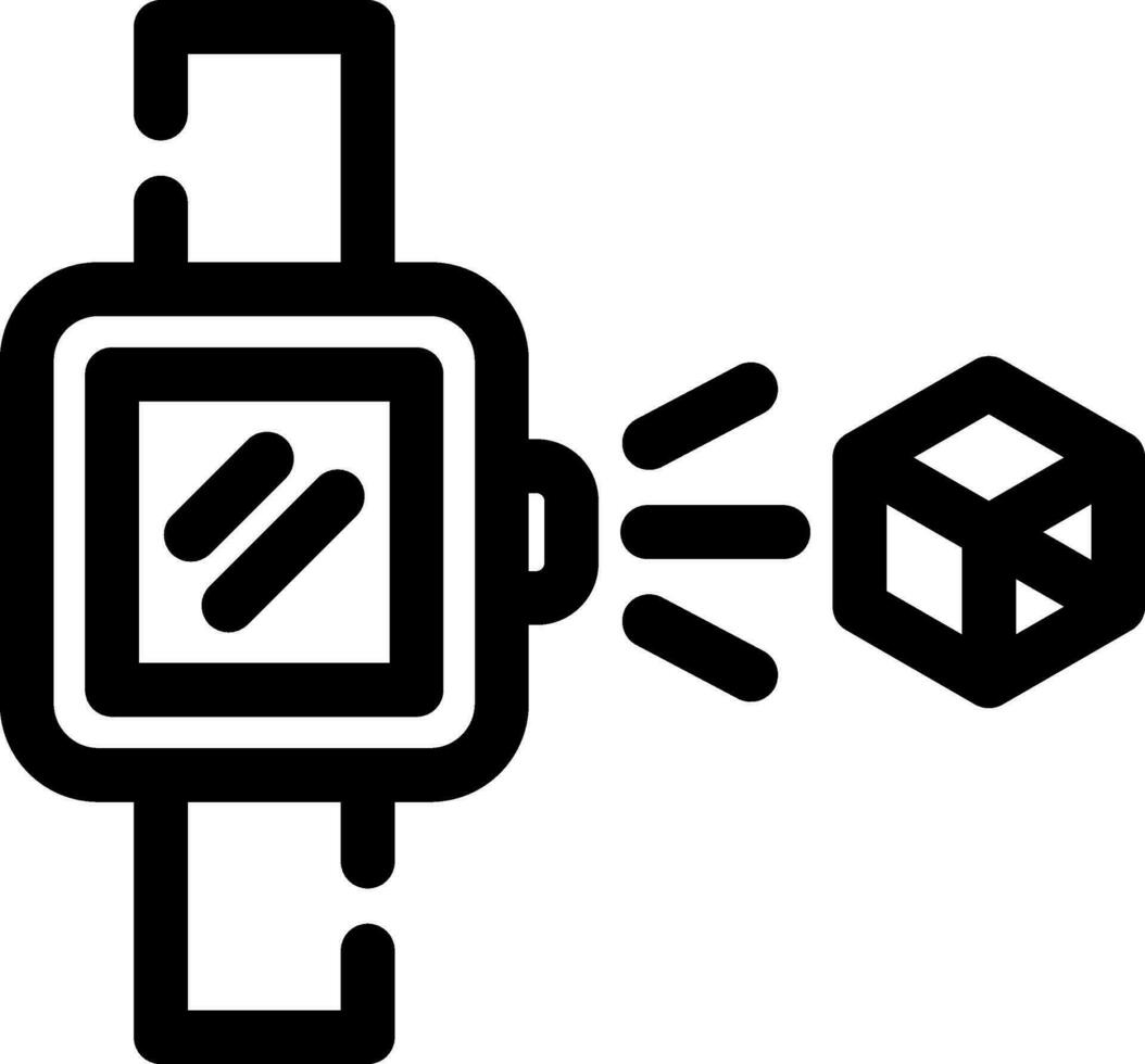 holo inteligente reloj creativo icono diseño vector