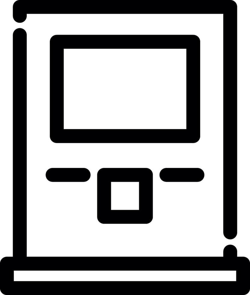 Atm Machine Creative Icon Design vector