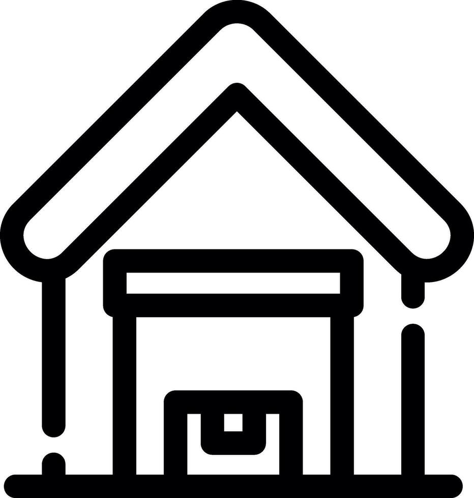 Warehousing Creative Icon Design vector