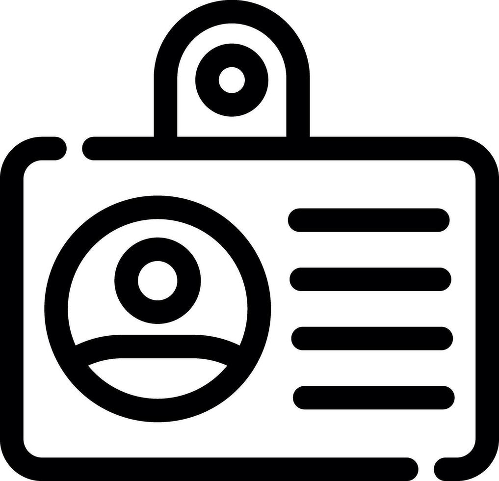 ID Card Creative Icon Design vector