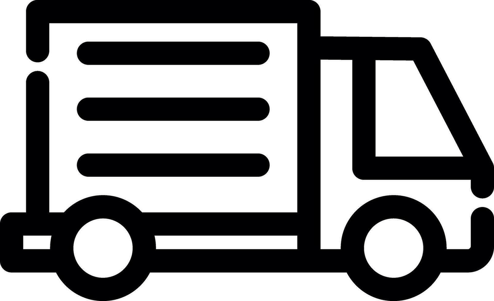 Delivery Truck Creative Icon Design vector