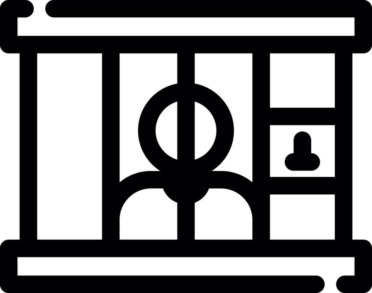 Prison Creative Icon Design vector