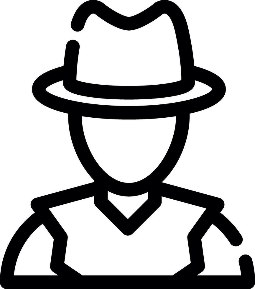 diseño de icono creativo detective vector