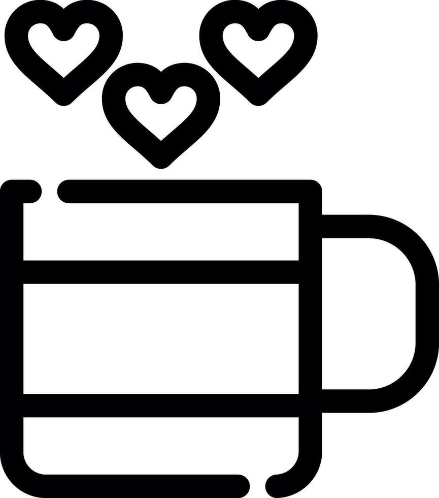 amor té creativo icono diseño vector