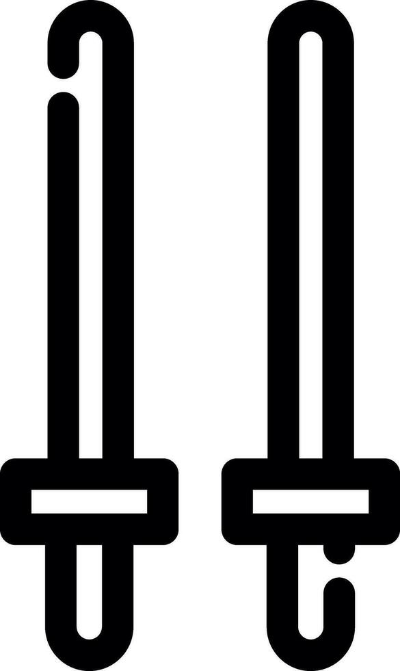 Fencing Creative Icon Design vector