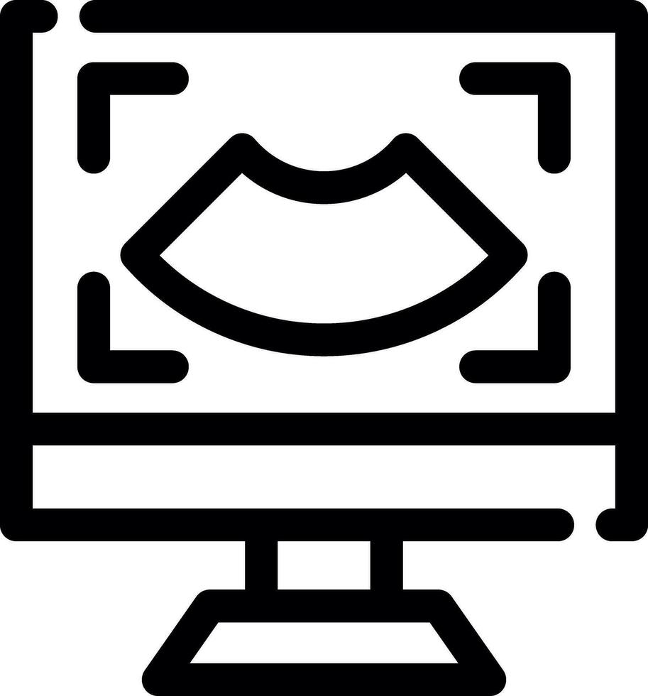 Ultrasound Creative Icon Design vector