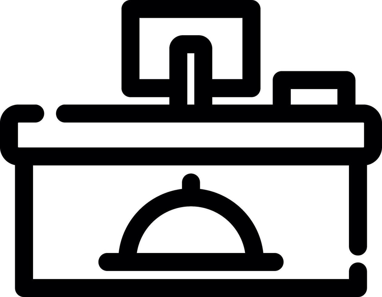 Cashier Creative Icon Design vector