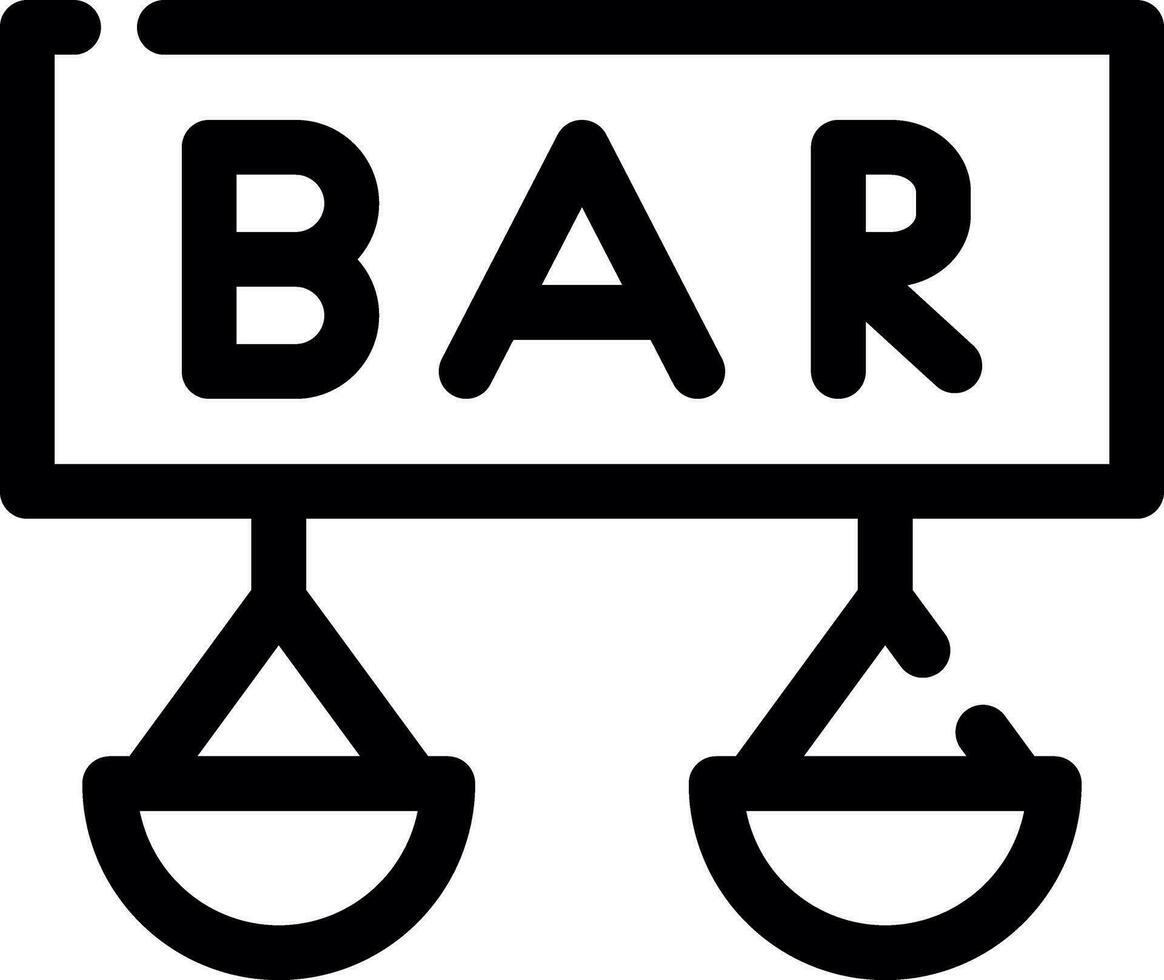 Bar Creative Icon Design vector