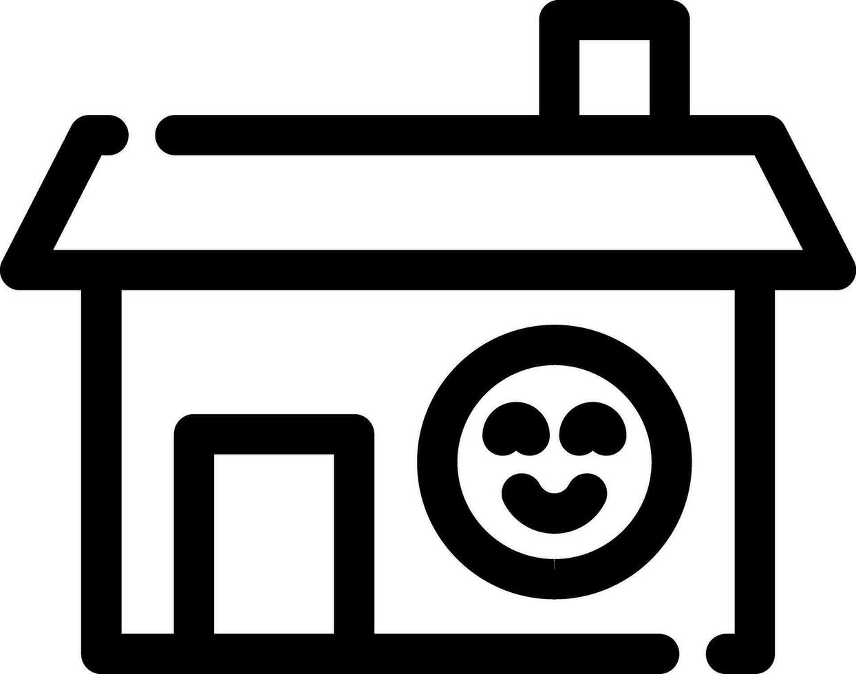Happy Home Creative Icon Design vector