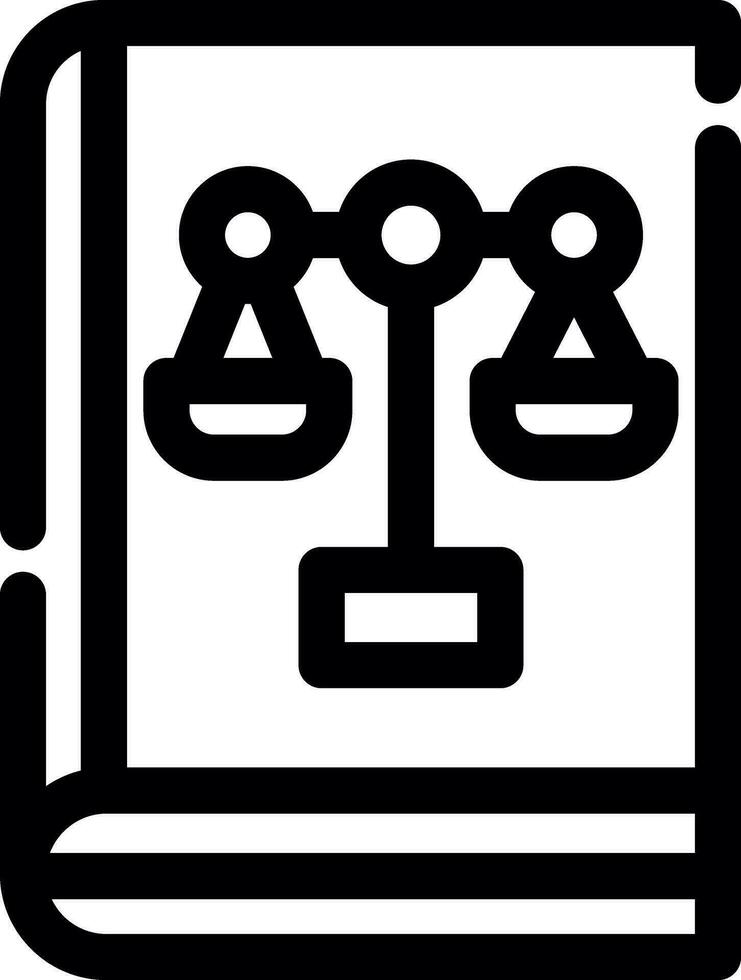 Law Book Creative Icon Design vector