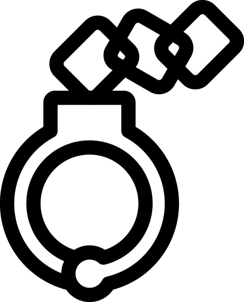 Handcuffs Creative Icon Design vector