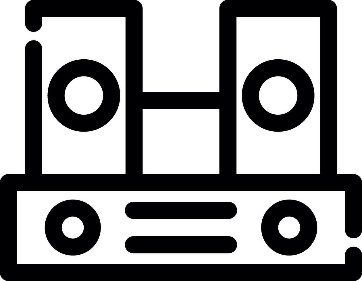 diseño de icono creativo de altavoces vector