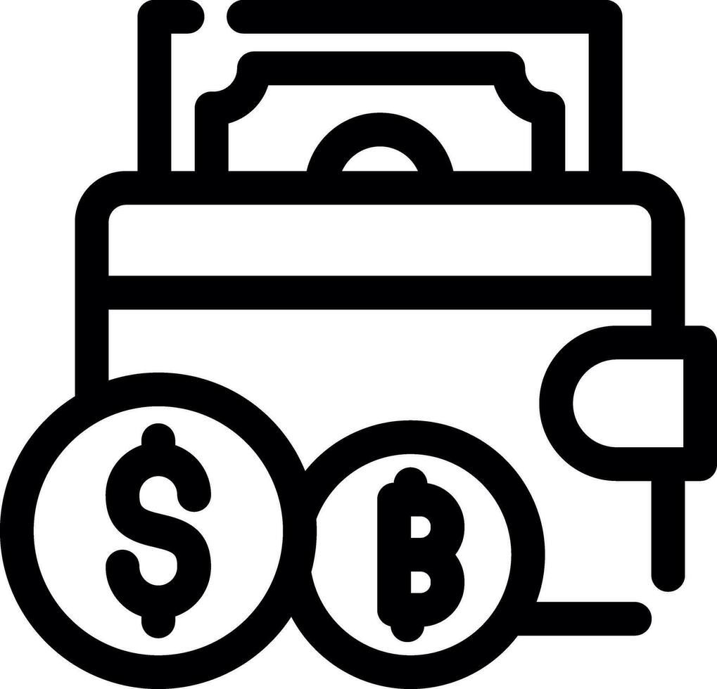 Cryptowallet Creative Icon Design vector