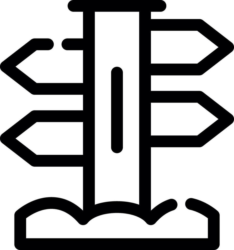 Signpost Creative Icon Design vector
