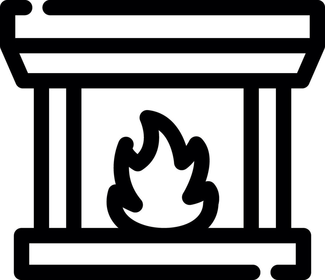 Fireplace Creative Icon Design vector