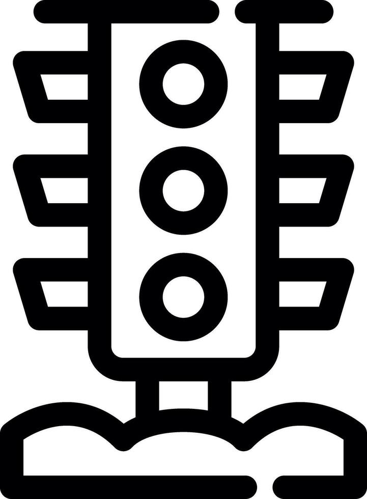 Traffic Light Creative Icon Design vector