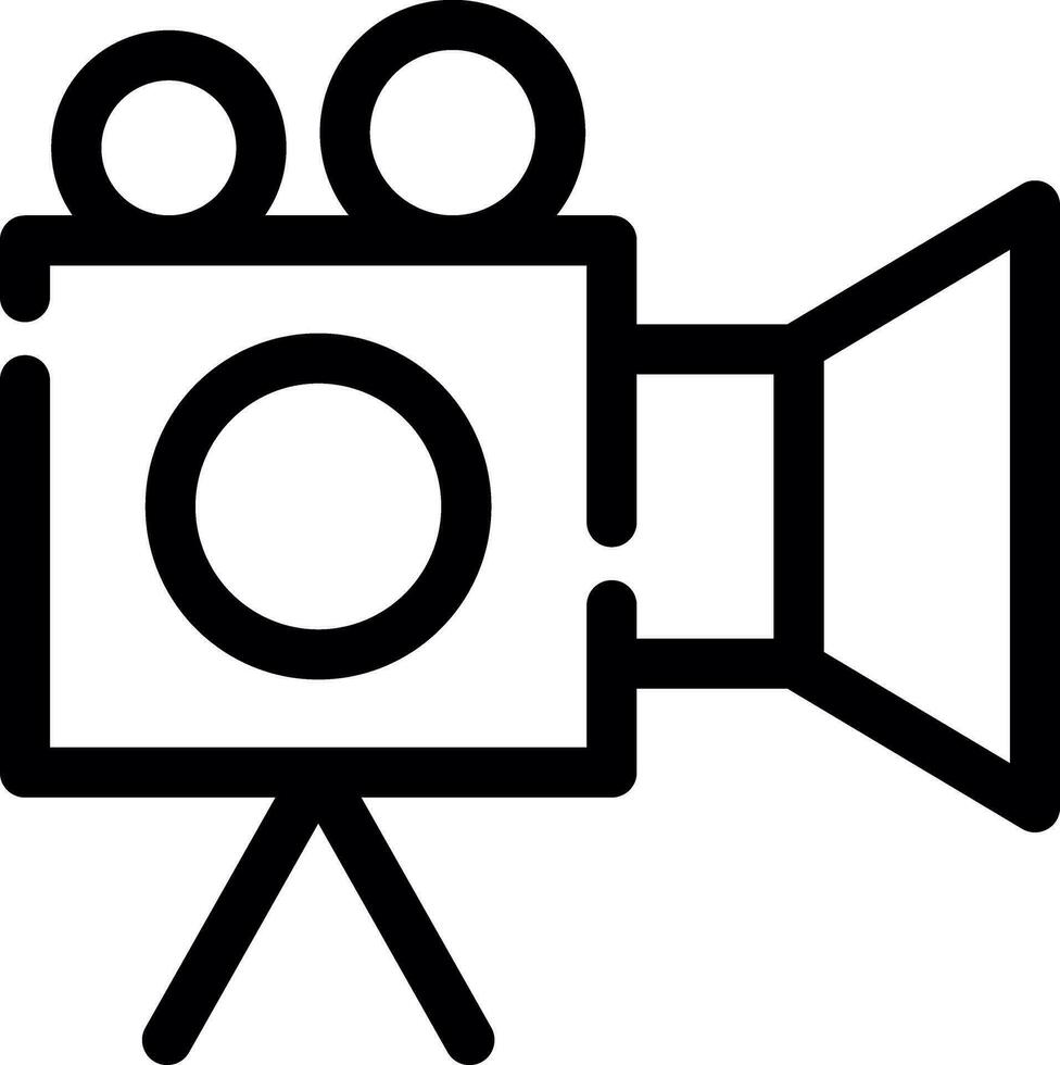 Video Camera Creative Icon Design vector