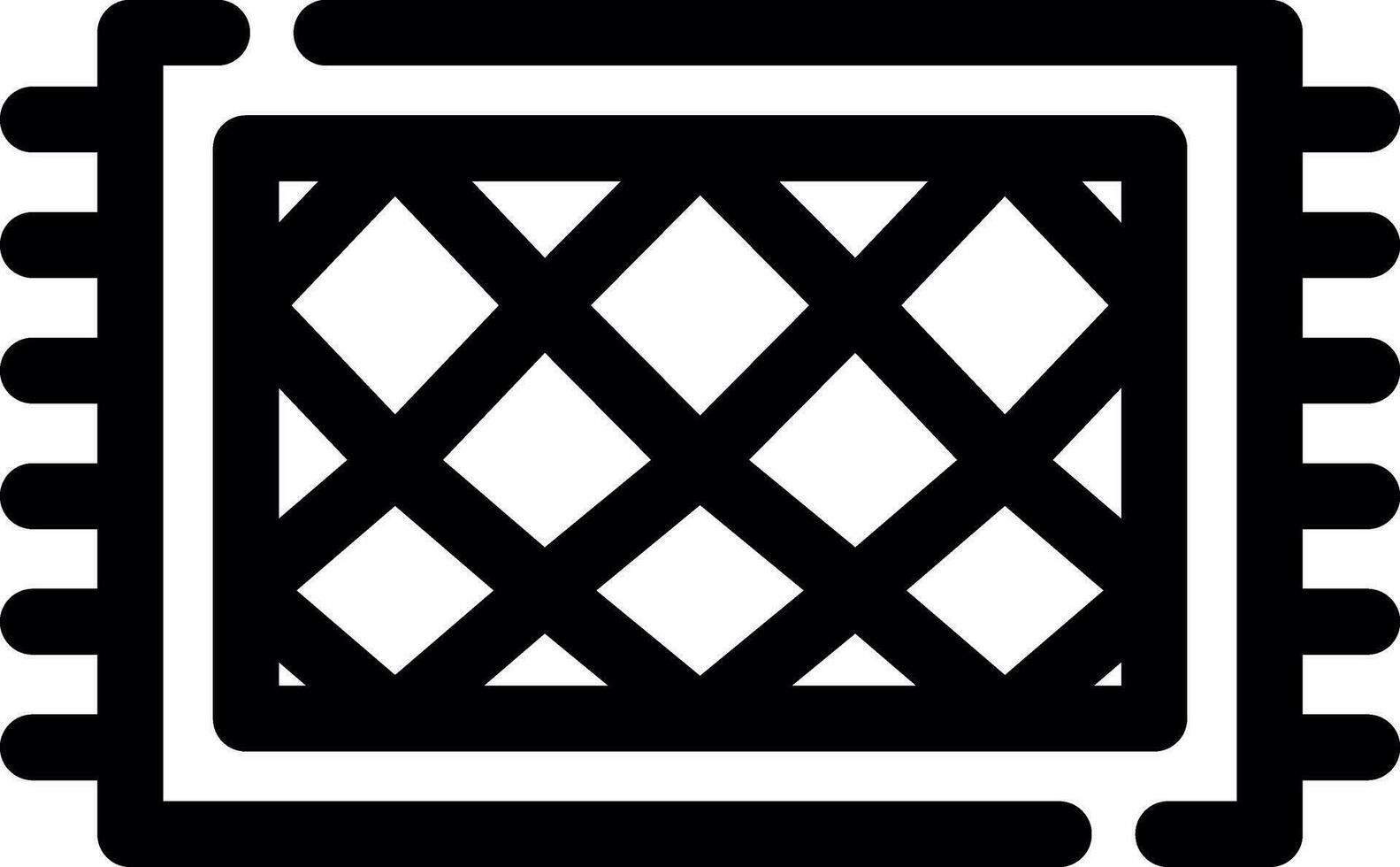 diseño de icono creativo de alfombra vector