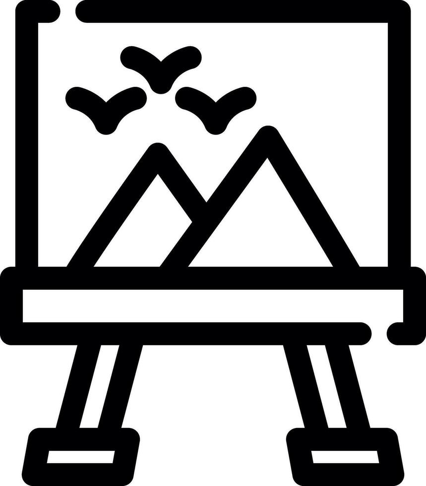 Canvas Creative Icon Design vector